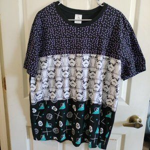 Disney Star Wars Storm Trooper Chewy All Over Print Shirt XL